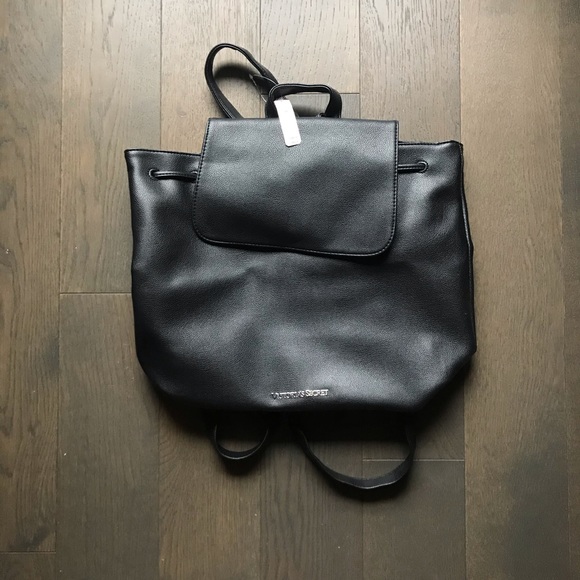 VS black faux leather backpack - Picture 1 of 3